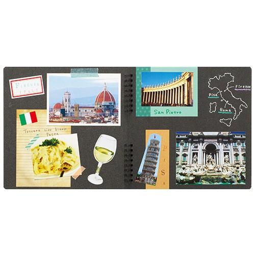 新品★スクラップブッキング★高品質の耐久性の強い紙★カラフルなデザイン★54枚 ふうあい スクラップブック 黒クラフト台紙 FU-2162-00 セキセイ