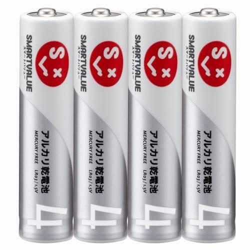 アルカリ乾電池 単4×400本 N124J-4P-100 ジョインテックス : アルバム