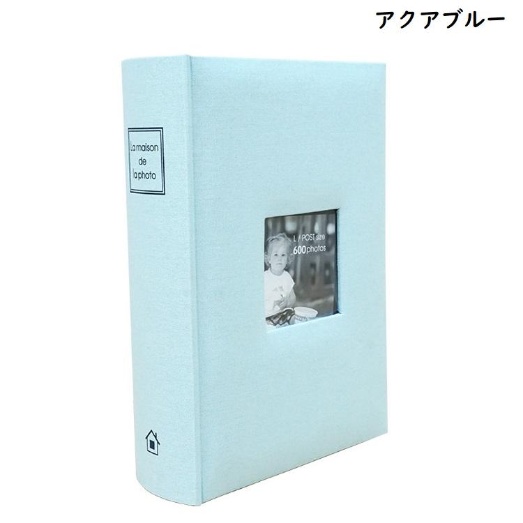 万丈  大容量アルバム！メガアルバム600 メゾンシリーズN 布表紙 L判サイズ・KG判600枚収納 ハガキサイズ  KGサイズ おしゃれ デザイン かわいい 北欧 |  | 04
