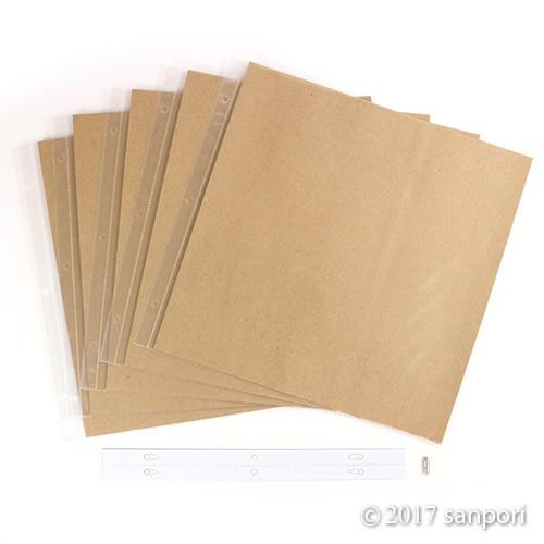 スクラップアルバム KAZARUアルバム用 替台紙（リフィル） 12インチ