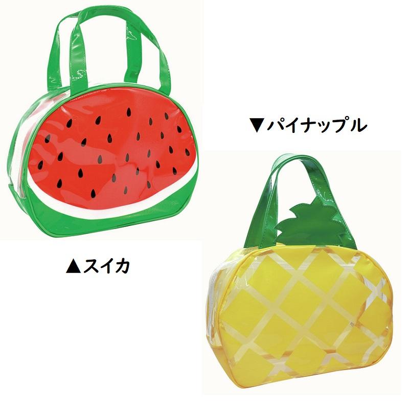 夏本番！ボストン型ビニールプールバッグ スイカ パトカー 救急車 消防