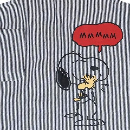 メール便送料無料 サンリオ スヌーピー キティ 大人用 H型エプロン デニム素材 ヒッコリー素材 保育士 かわいい 保育園 幼稚園 キャラクター アルバムとママ雑貨の店オフィス31 通販 Yahoo ショッピング