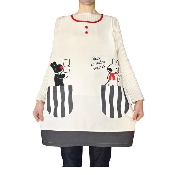 メール便送料無料 リサとガスパール 大人用エプロン M〜Lサイズ