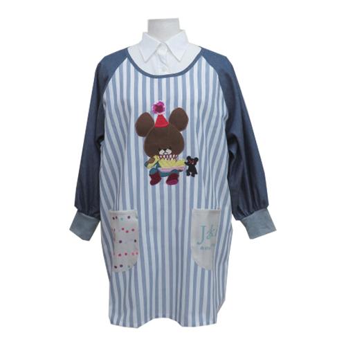 長袖エプロン スモックタイプ くまのがっこう グッデイジャッキー大人