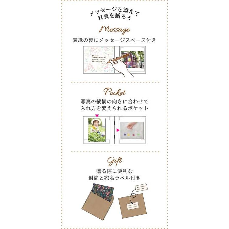アルバム スクエアアルバム L判12枚収納 1冊・封筒付き ブルー ア-SPL