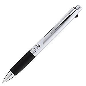 uni ノック式3色ボールペン0.7mm ジェットストリーム シルバー