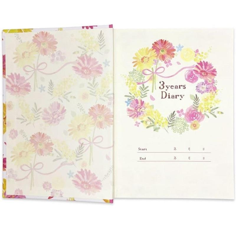 クローズピン nami 3年日記 B6サイズ ガーベラ ミモザ DI-16324/DI