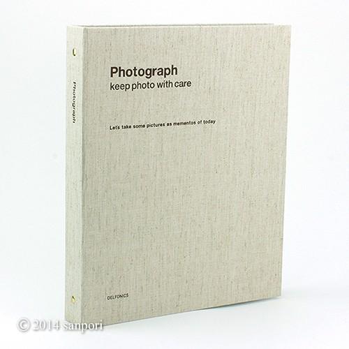 PD フォトアルバム リング A4サイズ 麻 PD03-AS デルフォニックス