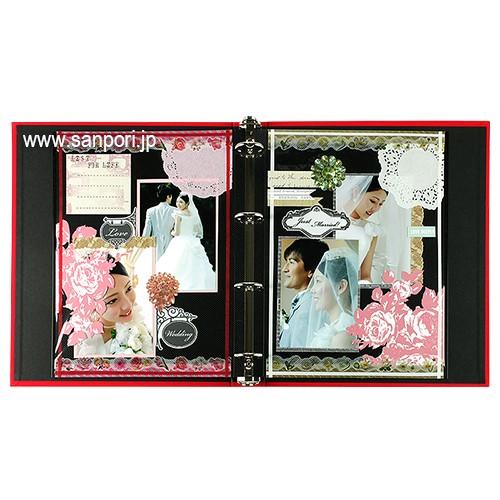 PD フォトアルバム リング A4サイズ シャンブレーグレー PD03-CG デル