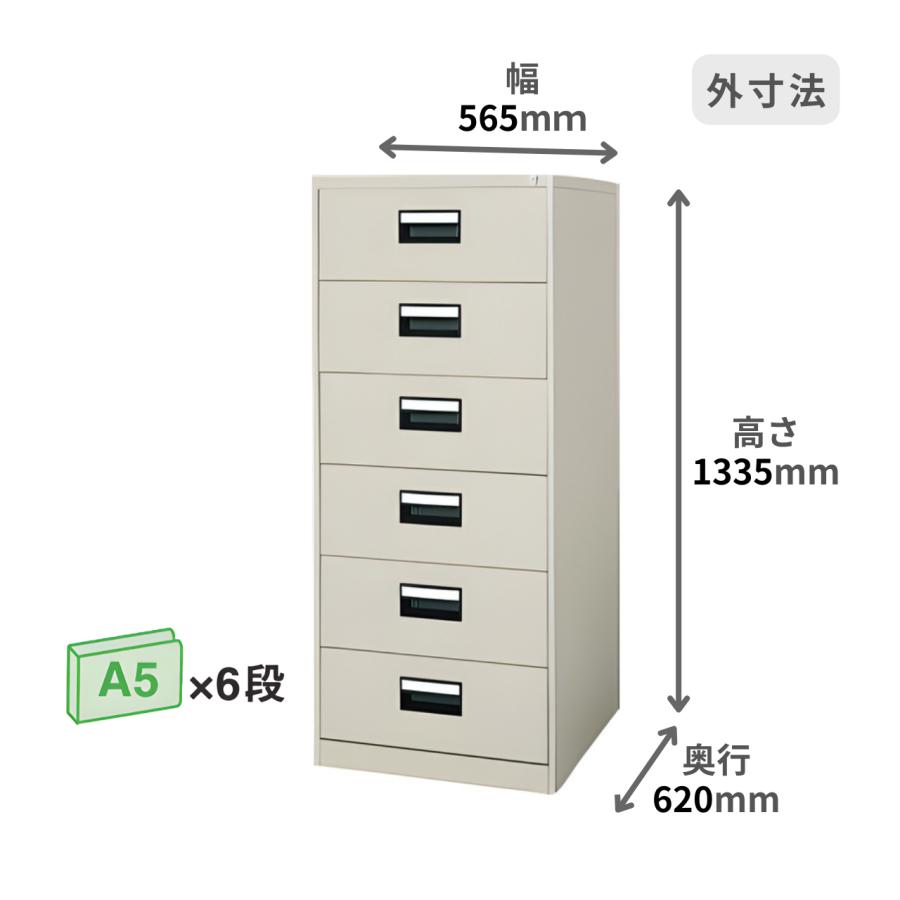 KOKUYO カードキャビネット A5 2列6段 F1色 W565×D620×H1355mm A5-026F1_1