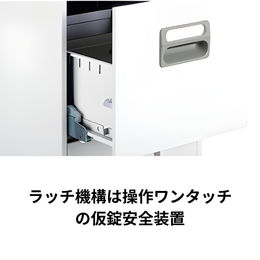 ファイリングキャビネット A5 6段 2列型 ホワイト W561×D620×H1335mm A5-26W ダイシン工業の画像