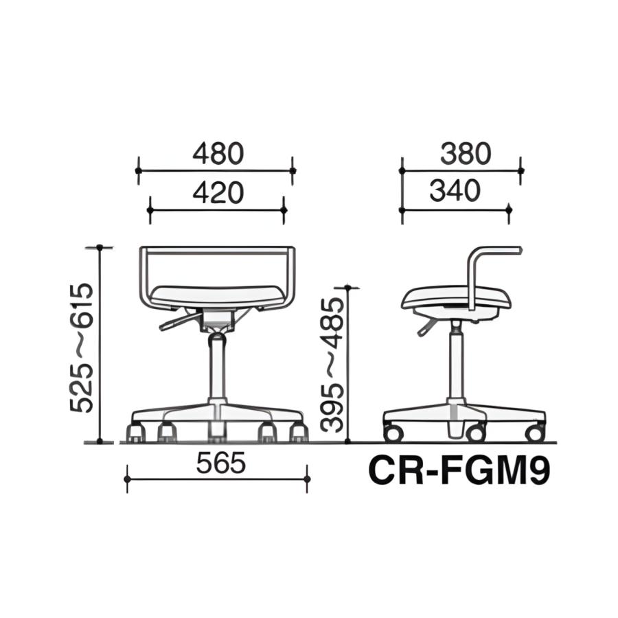 KOKUYO コクヨ クリーンルームチェア 作業用 CR-FGM9の画像