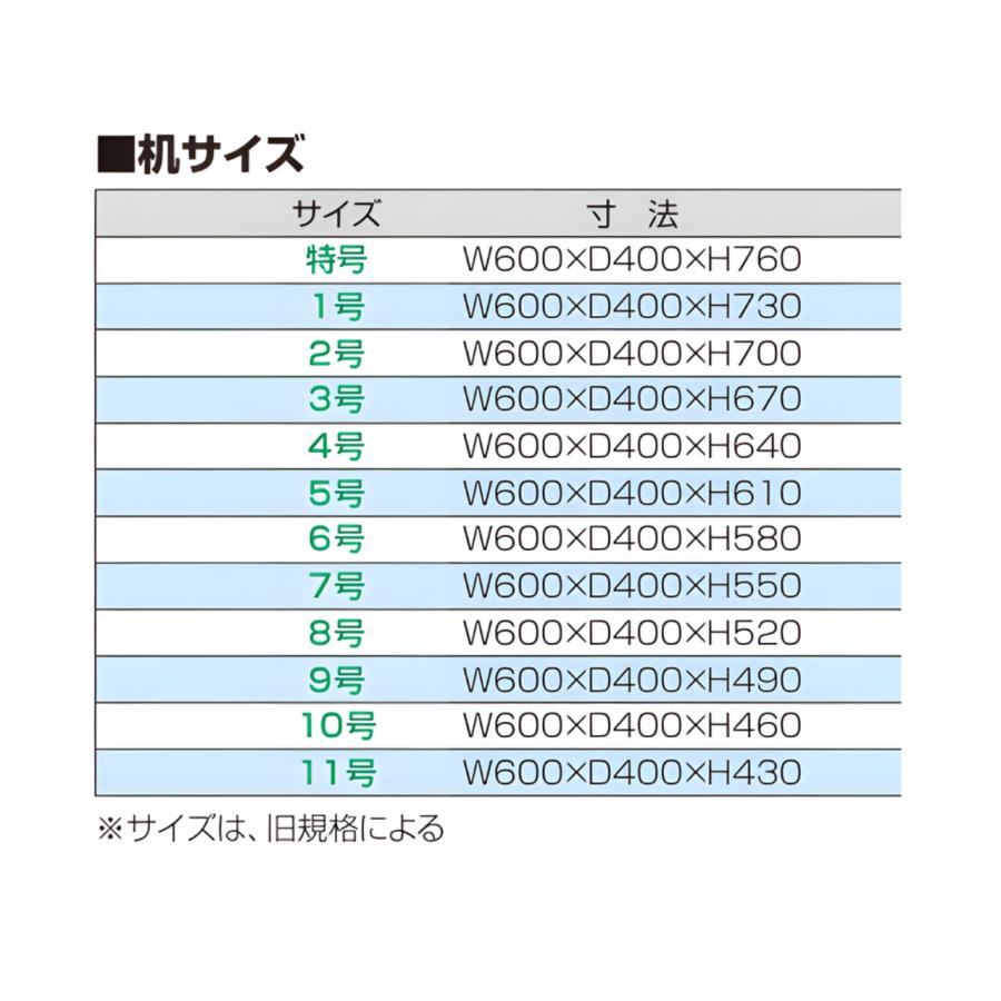 アイリスチトセ 学校机 旧JIS固定式 エコールN800-STG : モリタ