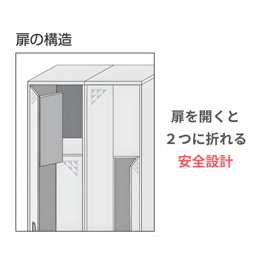KOKUYO（コクヨ） ペアフォートロッカー 6人用 扉幅300mm シリンダー錠 