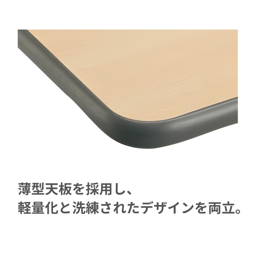 KOKUYO コクヨ 会議用テーブル 脚折りたたみ式 棚付き KT-220シリーズ W1800×D600×H700mm KT-S221_2