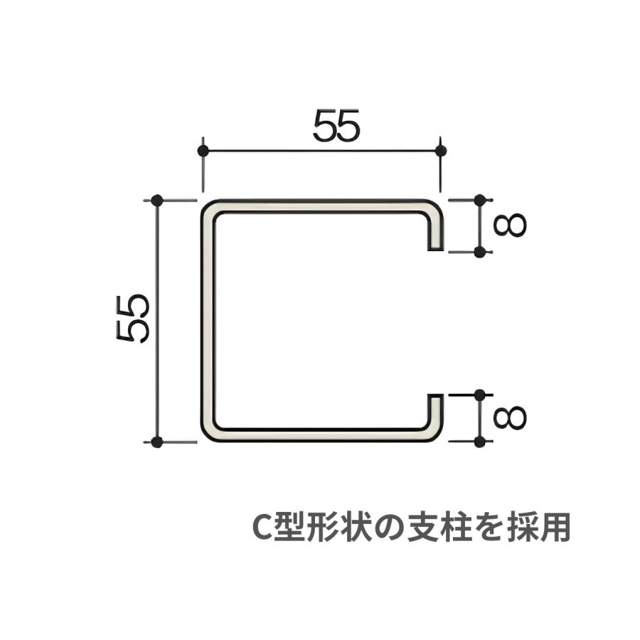 スチールラック ボルトレスラック中量棚 W900×D570×H2100mm 天地4段 連結型 耐荷重300kg/段 MM-7357-4Rの画像