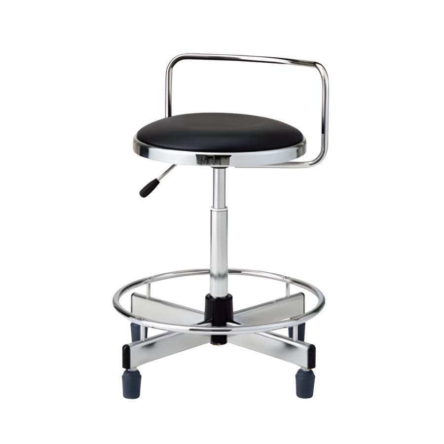 イス ノーリツイス 作業用チェア TD型 ガス上下調節 背パイプ リング付 ゴム