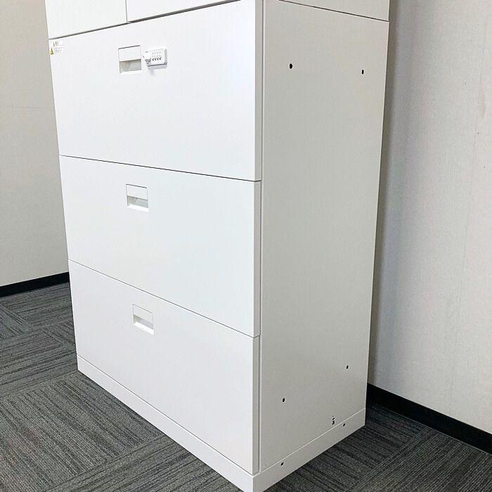 上下書庫セット　両開き/３段ラテラル　鍵あり　ブラック　900ｘ400ｘ2140　イトーキ製エス　 イトーキ（ITOKI） ハイキャビネット／両開き＋3段ラテラル 一覧
