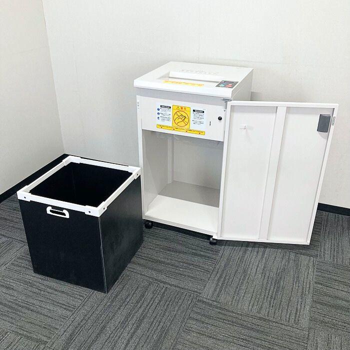 ナカバヤシ オフィスシュレッダ N-406E W500×D500×H900 チップボックス 新品ナカバヤシ業務用シュレッダーオフィス２０２３年製N-406E