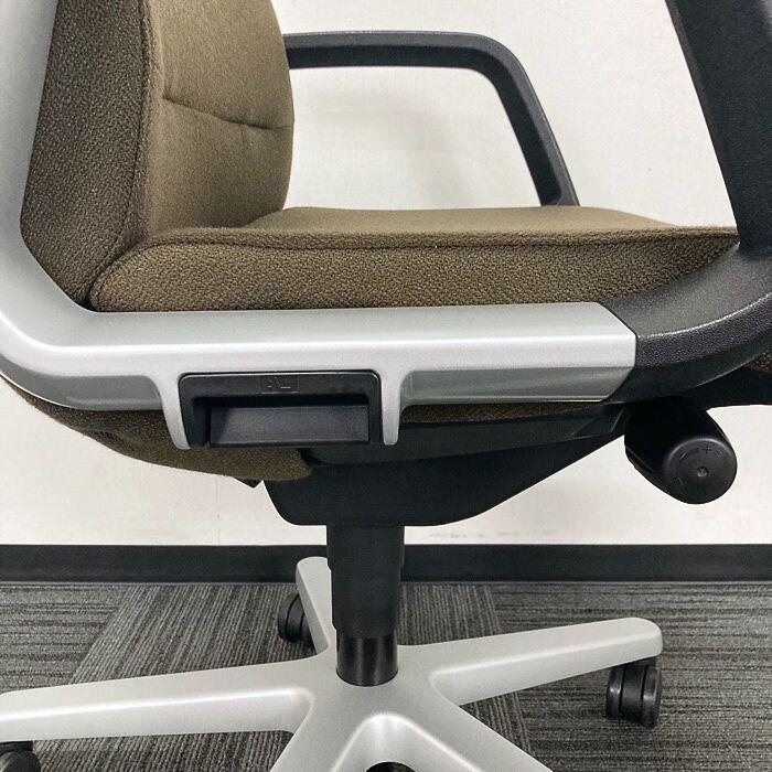 コクヨ 320シリーズ マネージメントチェア CR-G321 サークル肘付き ハイバック ダークブラウン 2022年製 中古_14
