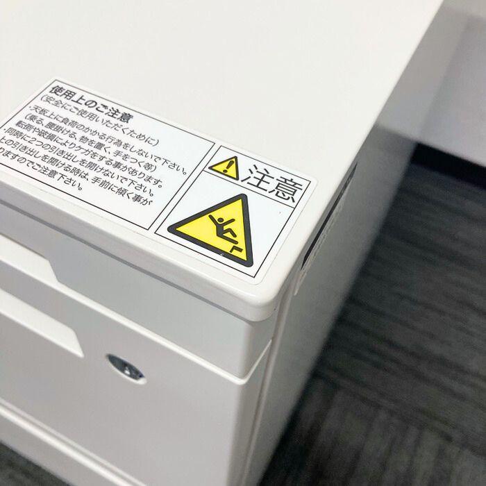 イトーキ CZRワゴンシリーズ 3段ワゴン CZR-046MPCB-W9 W400×D593×H651 ホワイト 中古の画像