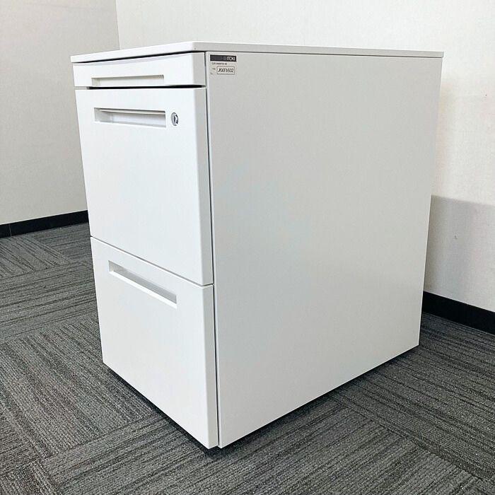 イトーキ CZRワゴンシリーズ 3段ワゴン CZR-046MPCB-W9 W400×D593×H651 ホワイト 中古の画像