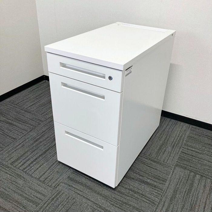 イトーキ CZRシリーズ 3段脇机 CZR-047LCC-9W9 W400×D700×H720 ホワイト 2022年製 中古_1