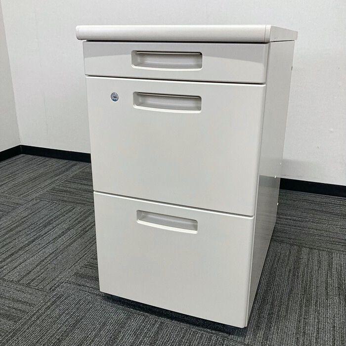 コクヨ BS＋シリーズ 3段脇机 SDE-BSNV73F1N3 W400×D700×H700 ナチュラルグレー 2021年製 中古の画像