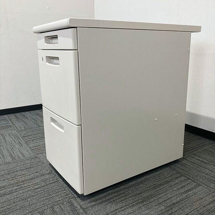 コクヨ BS＋シリーズ 3段脇机 SDE-BSNV73F1N3 W400×D700×H700 ナチュラルグレー 2021年製 中古の画像