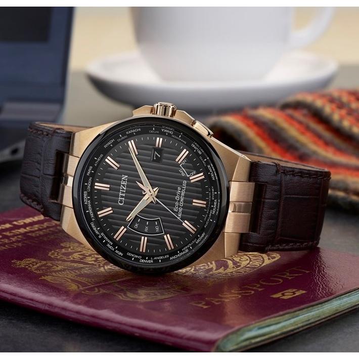 CITIZEN ☆Point 3倍！即納! シチズン 逆輸入 電波ソーラー 世界時計 