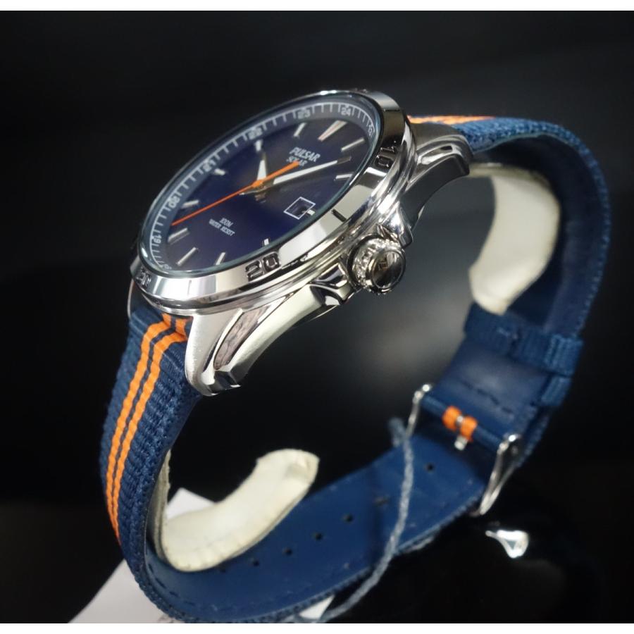 【超美品】SEIKO PULSAR(パルサー) ビッグフェイス　ブルー　稼働中 未使用】SEIKO PULSAR セイコー パルサー 海外モデル デジアナ
