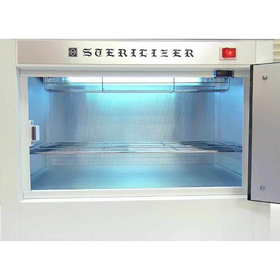 殺菌線消毒保管庫　、ステリライザー 楽天市場】紫外線消毒器 ステアライザー 日鈑工業 NB-5 2灯付き