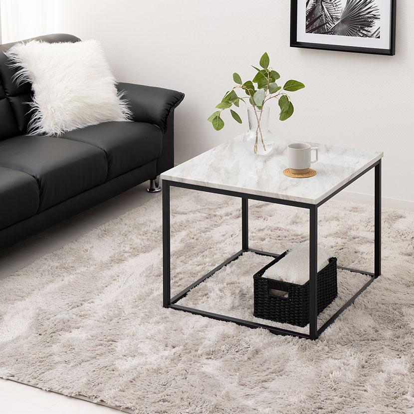 URBAN（家具、インテリア） 大理石調テーブル サイドテーブル