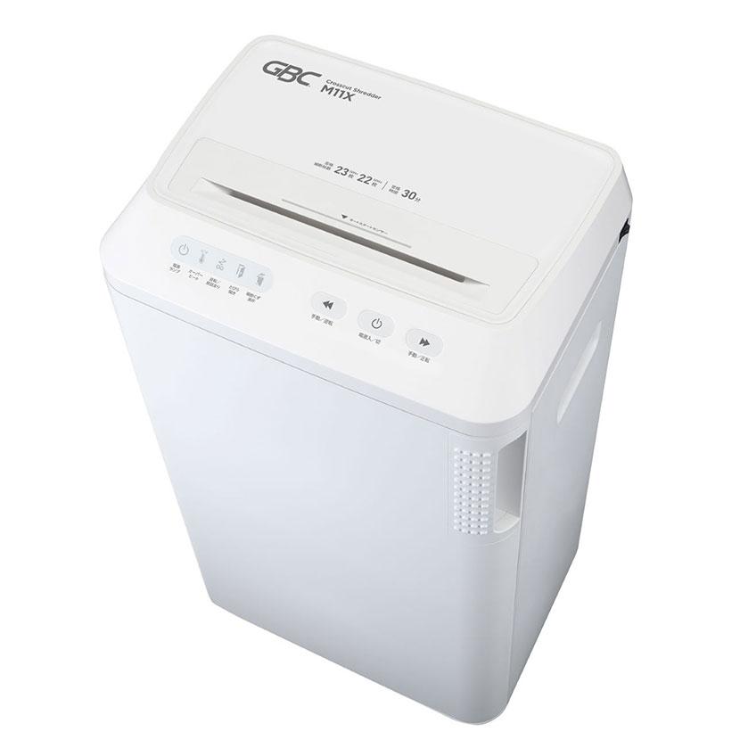 GBC オフィスクロスカットシュレッダ A4対応 業務用シュレッダー 静音タイプ 電動 ダストボックス容量36L 幅410×奥行302×高さ755mm GSHM11X |  | 03