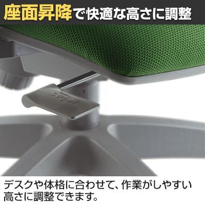 法人様限定 オフィスチェア OS-2200シリーズ ローバック 肘なし ランバーサポート シンクロロッキング機構 事務椅子 デスクチェア ワークチェア OS-2205_2