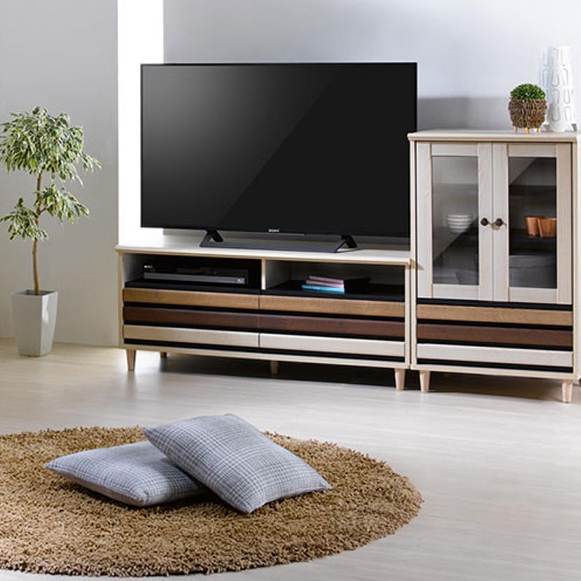朝日木材加工 オルネ AVボード 引き出し付き 収納 テレビボード テレビ 