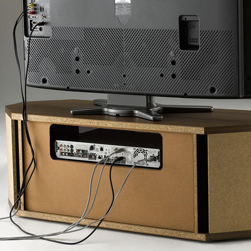 テレビ台 TVボード RCA-1000AV-CR 新品未使用 未開封 朝日木材加工 ラシーヌCR テレビボード コーナー ロータイプ 隠し