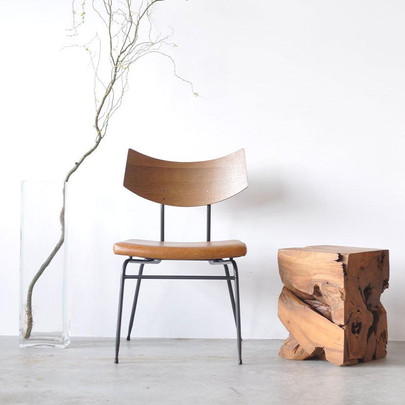 ASPLUND SQUARE ROOTS SOLI チェア オーク材 SQUARE ROOTS】SOLI CHAIR /SMOKED OAK BROWN LEATHER - SHOP ASPLUND