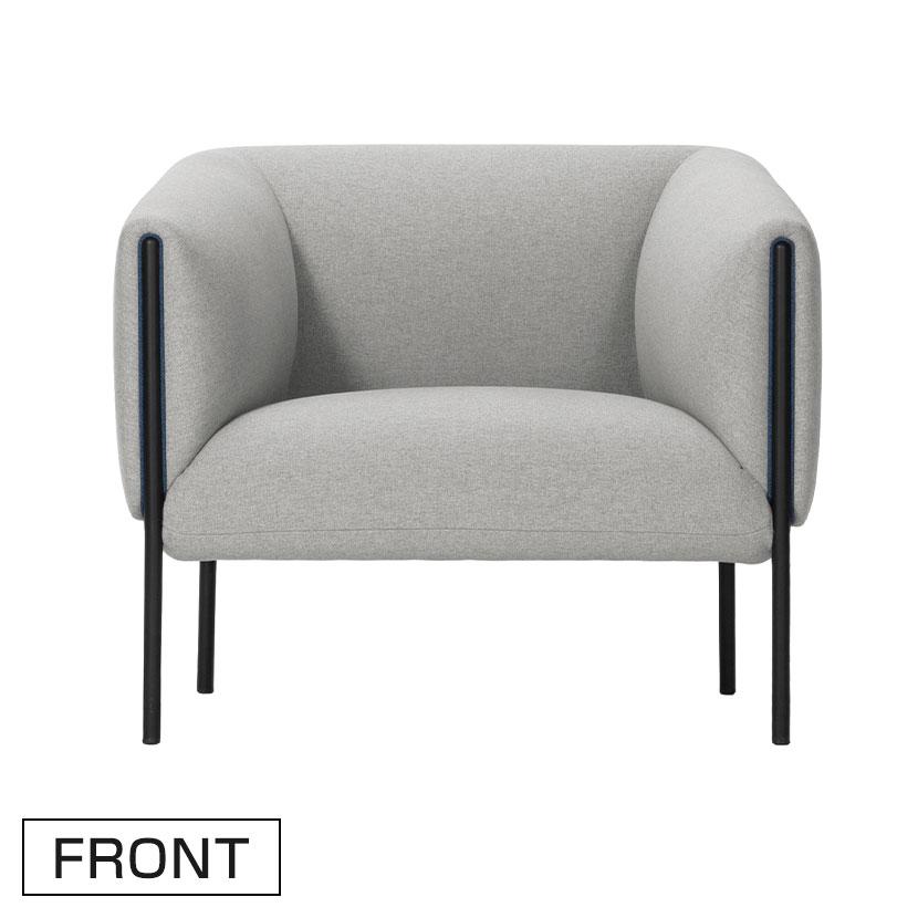 Work Plus MELTONE 1P SOFA 1人用ソファ ラウンジソファ 幅870×奥行720×高さ750mm 座面410mm_3