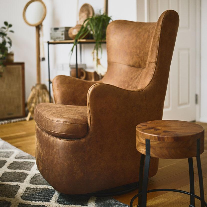 東谷 1人掛け ヴァーチ ロッキングチェア HS-67CA : オフィス家具通販