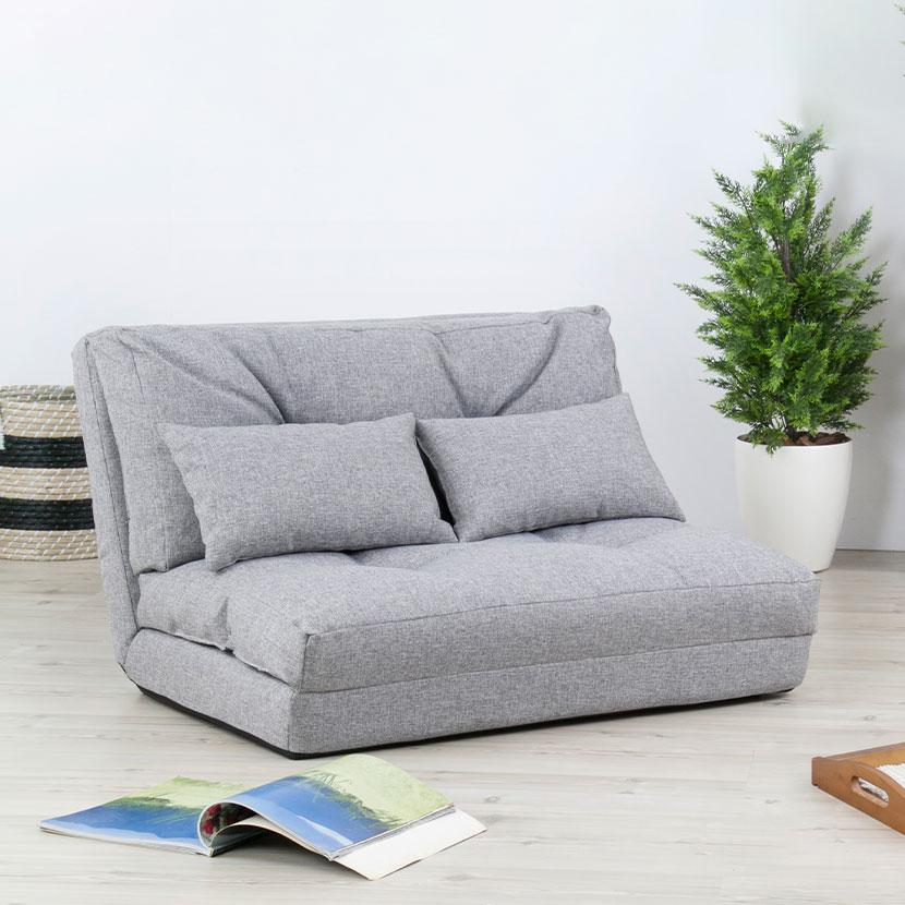1人掛け ソファ エリス 3WAY ソファベッド LSS-18 完成品 幅900×奥行660〜1200×高さ550mmの画像