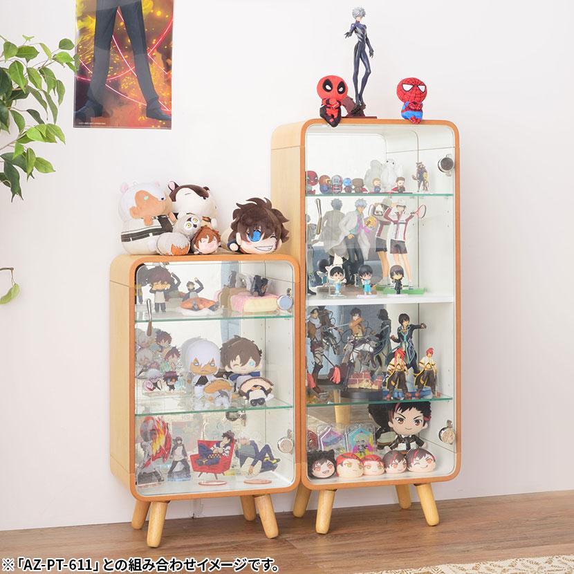 美品⭐️東谷　PT-612 ナチュラル　ガラスケース　ディスプレイケース 東谷 コレクションケース ショーケース ガラスケース シェルフ ラック