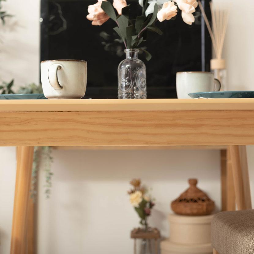 東谷 ダイニングテーブル 正方形 木製 天然木 白 ホワイト コンパクト