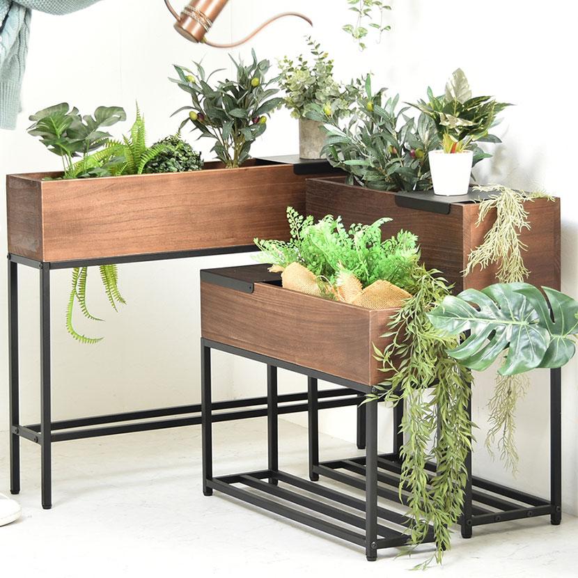 B.Bファニシング Lid プランターボックス 幅550mm ふた付き 棚付き