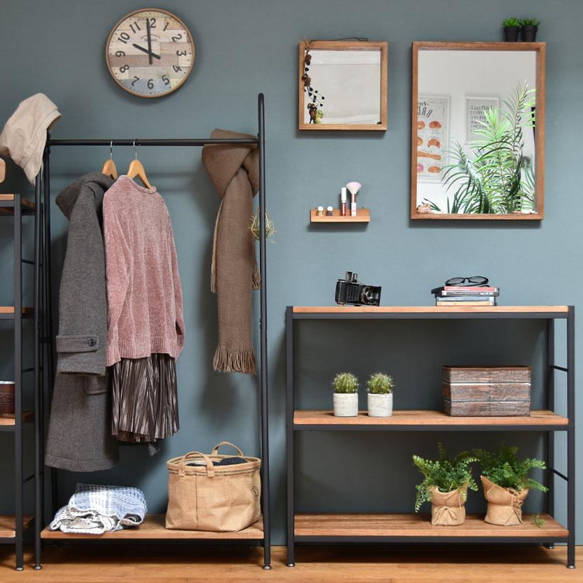 直接取引 リセノ ZAGA 3段と4段ラックのセット B.Bファニシング ZAGA 3段ラック 幅900×奥行350×高さ825mm