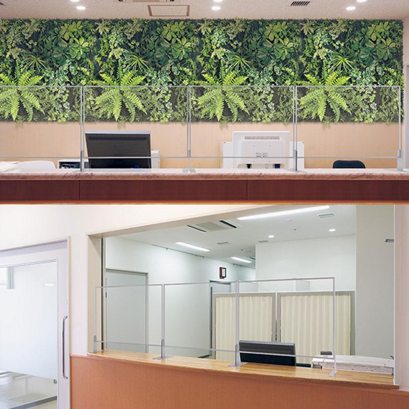 飛沫防止 卓上パーテーション 窓付きタイプ 飛沫防止パーティション 飛沫ガードパネル 感染対策 感染予防 飛沫防止パネル 幅900×奥行200×高さ700mm | ベルク | 03