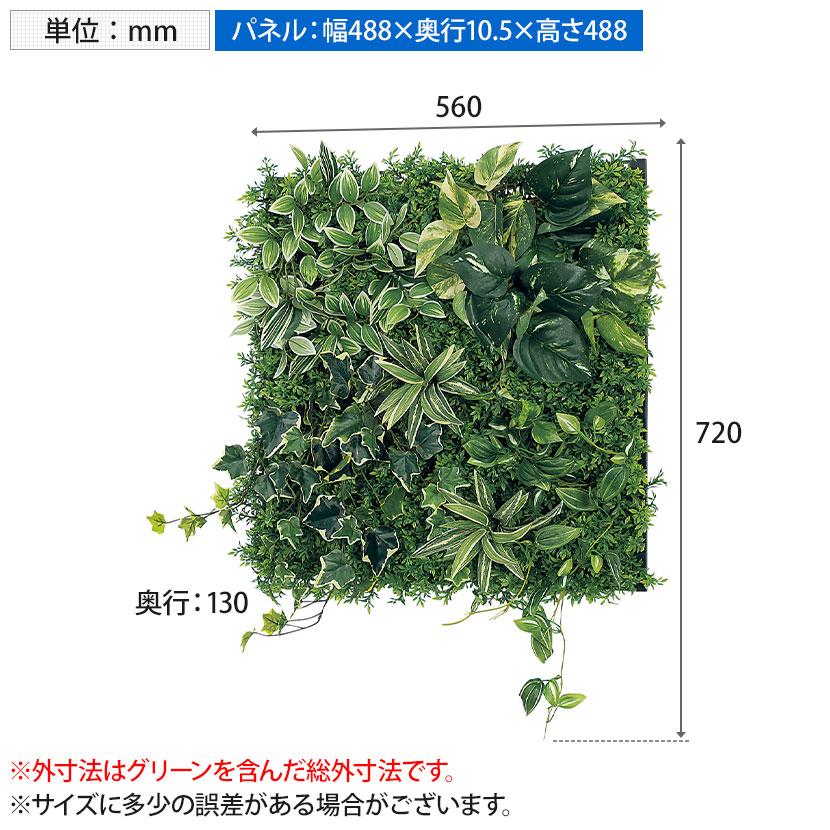 ベルク フェイクグリーン ウォールグリーン マグネットグリーン マットパネルタイプ50角 人工 造花 GR1247 幅560×奥行130×高さ720mm |  | 12