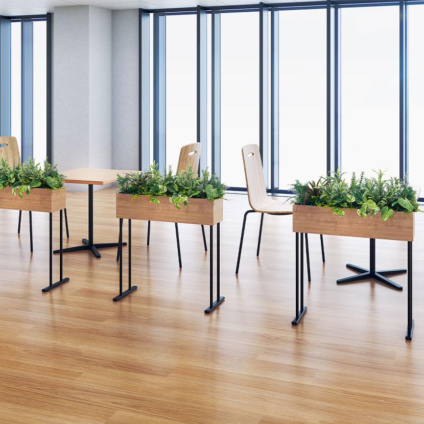 ベルク フェイクグリーン グリーンスタンド BOXプランター デザインパーテーション 間仕切り スリムタイプ 観葉植物 人工 GR2006 幅850×奥行300×高さ950mm |  | 02