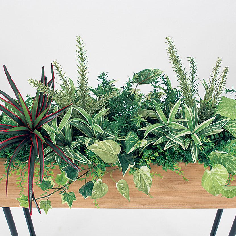 ベルク フェイクグリーン グリーンスタンド BOXプランター デザインパーテーション 間仕切り スリムタイプ 観葉植物 人工 GR2006 幅850×奥行300×高さ950mm |  | 03