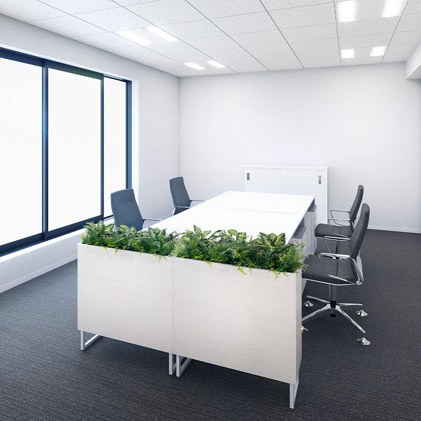 ベルク フェイクグリーン グリーンスタンド BOXプランター デザインパーテーション 間仕切り 観葉植物 人工 GR2011 幅850×奥行350×高さ900mm |  | 02